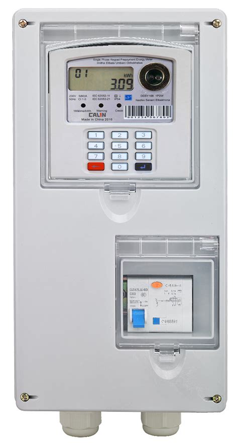 single phase electric meter box